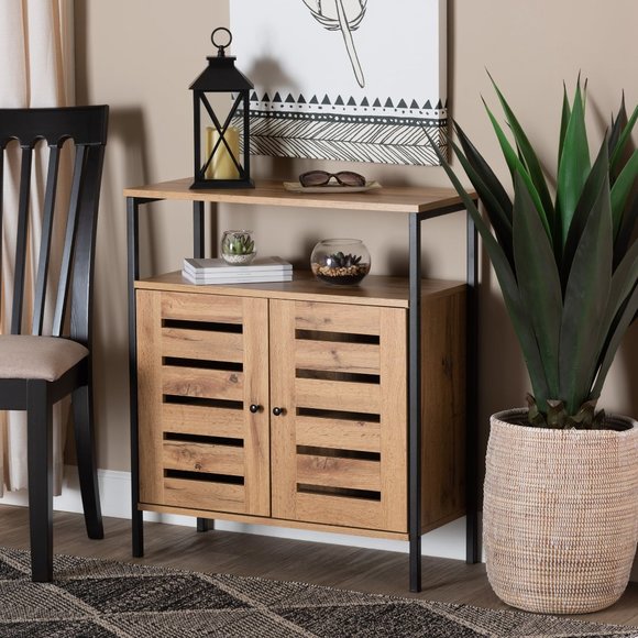 Baxton Studio Vander Modern and Contemporary Oak Br